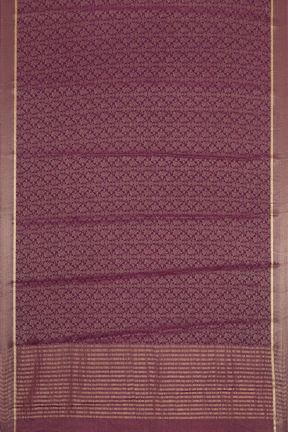 Image of Crepe Violet Saree
