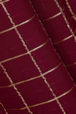 Image of Georgette Deep Wine Saree