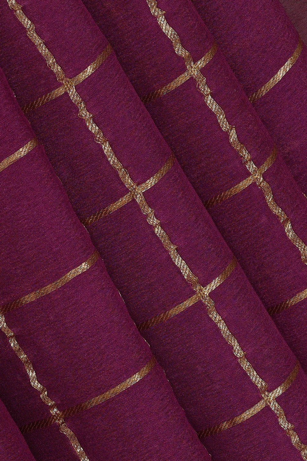 Image of Dark Magenta Georgette Saree