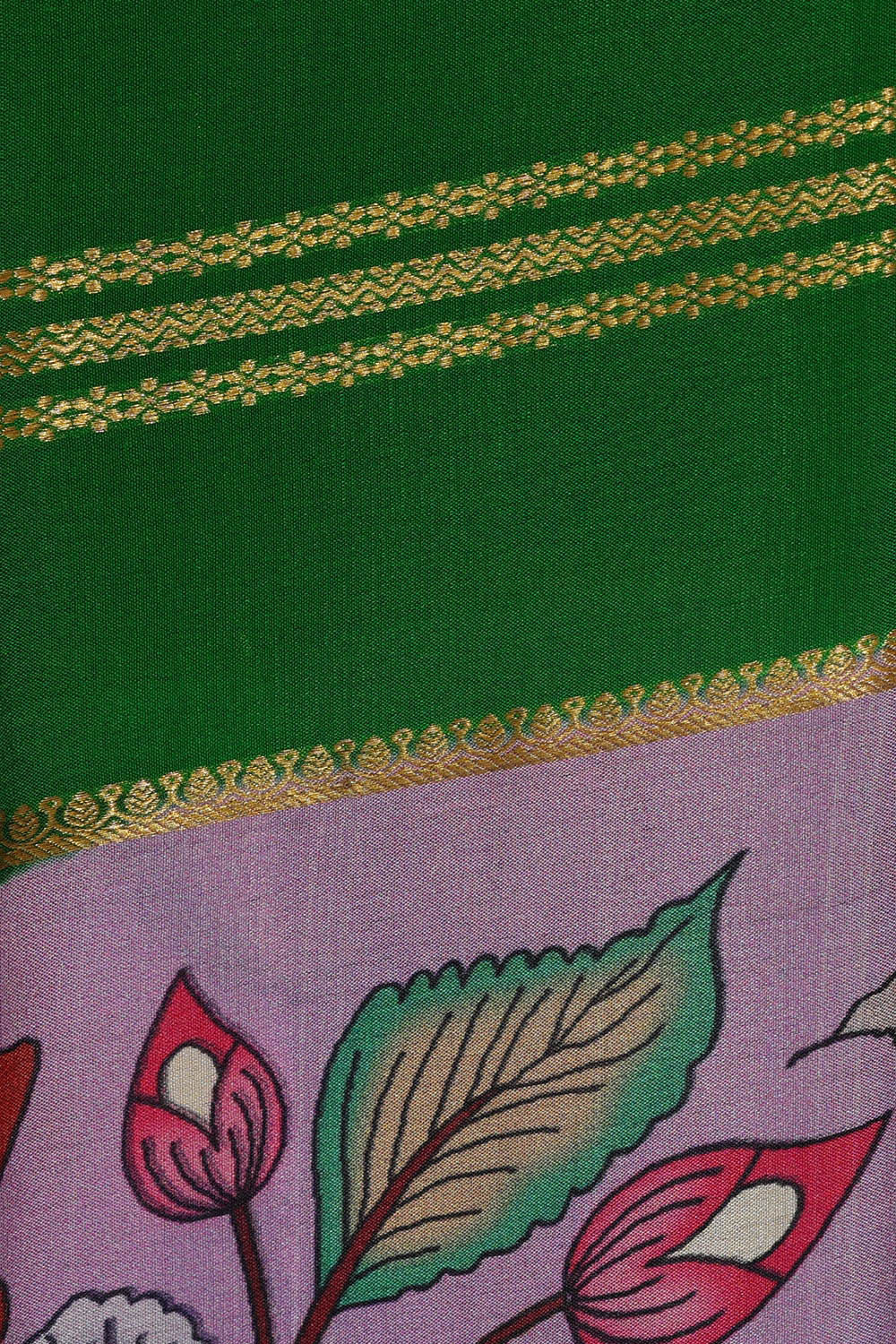 Binny Crepe Green Saree