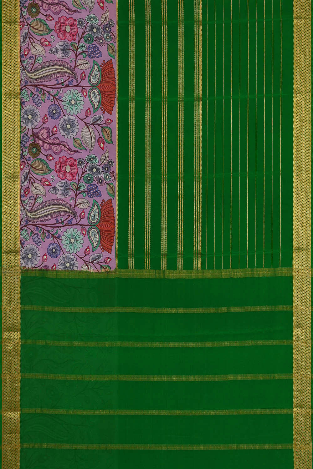 Binny Crepe Green Saree