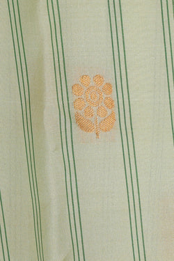 Image of Gadwal Cream Silk Saree