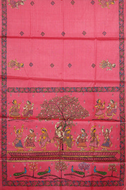 Image of Patti Chitra Pink Saree
