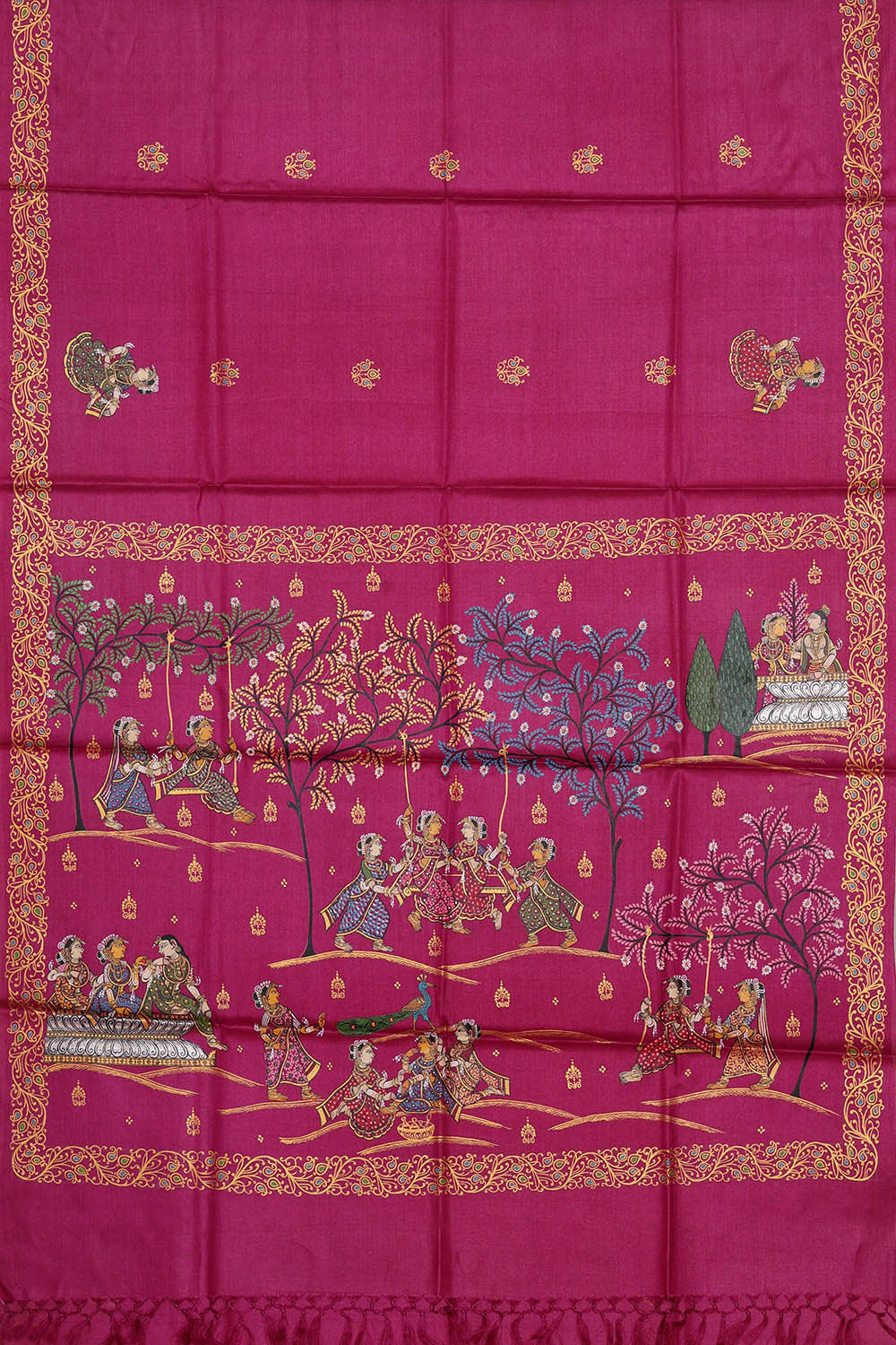 Patti Chitra Rani Pink Saree