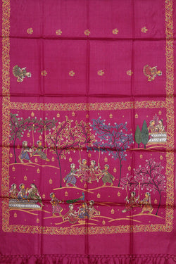Image of Patti Chitra Rani Pink Saree