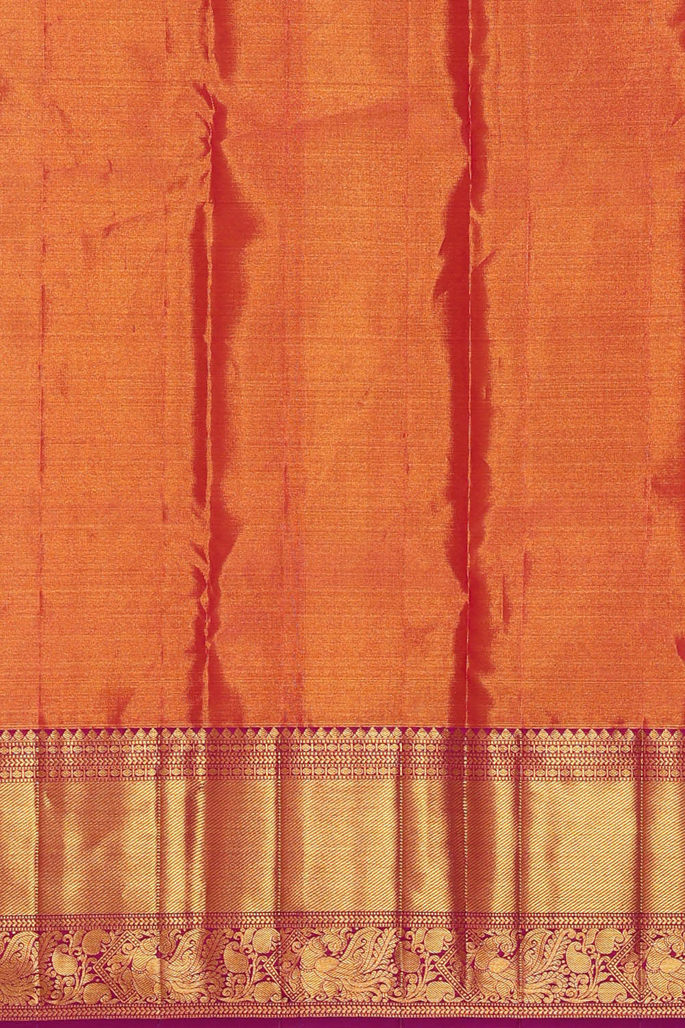 Image of Kanchipattu Golden Yellow Tissue Brocade Saree