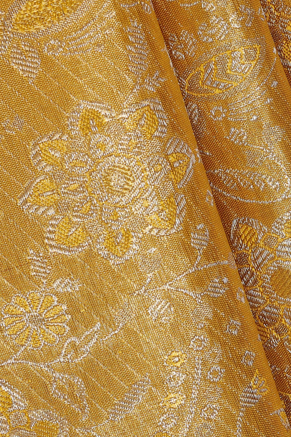 Kanchipattu Gold Tissue Brocade Saree