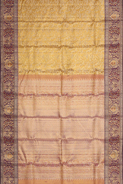Image of Kanchipattu Gold Tissue Brocade Saree