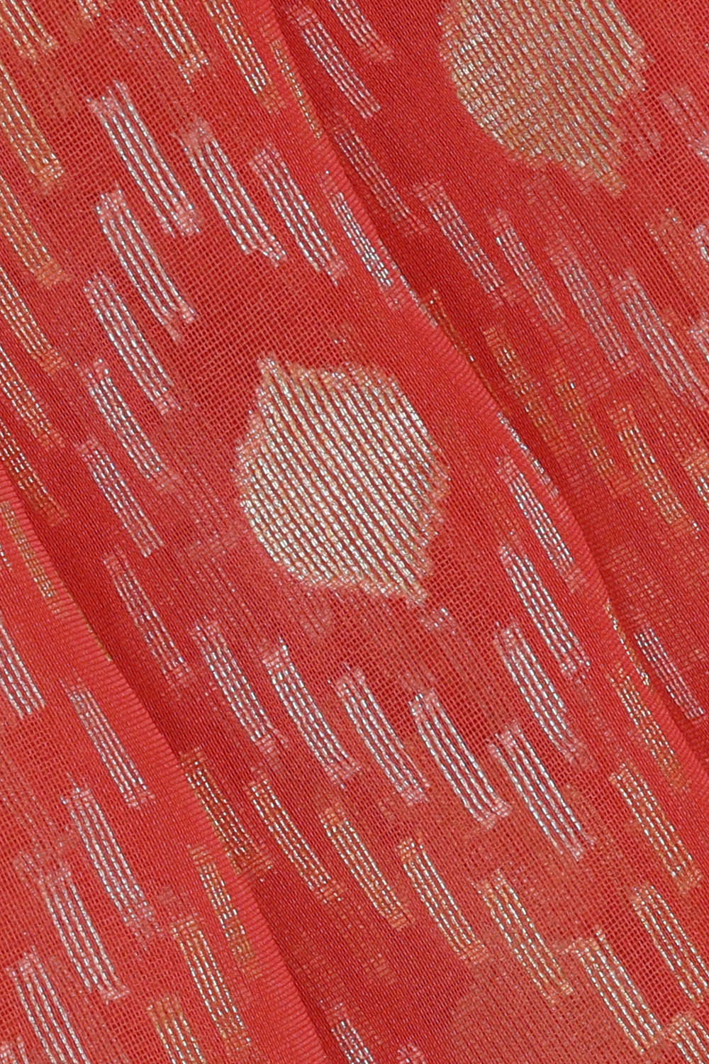 Image of Banarasi Kora Peach Saree