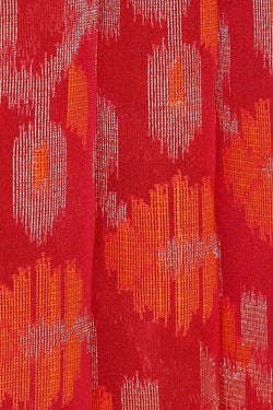 Image of Banarasi Kora Pinkish Red Saree