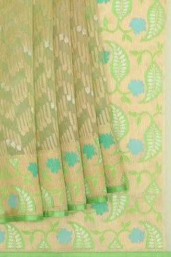 Image of Organza Green Saree