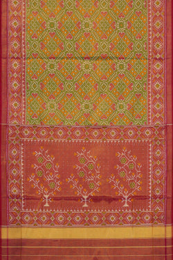 Image of Rajkot Patola Tissue Green Saree