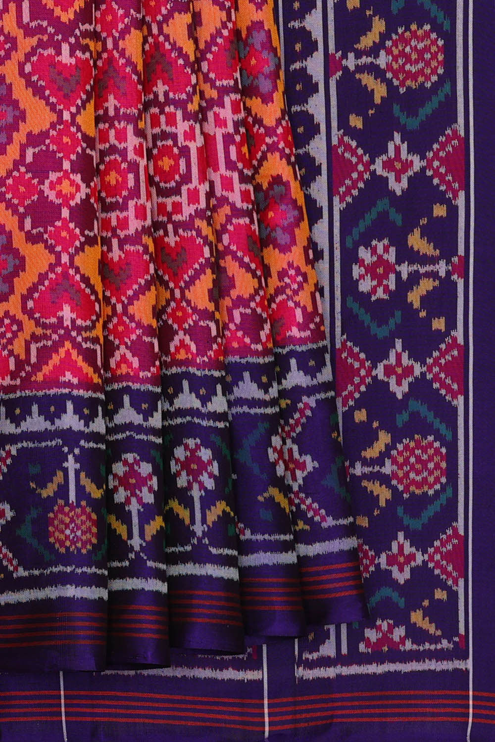 Patan Patola Magenta Purple Saree