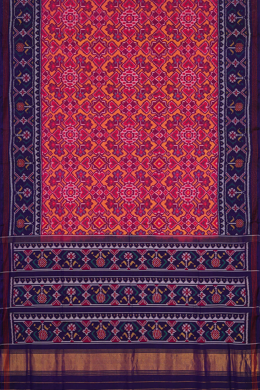 Patan Patola Magenta Purple Saree