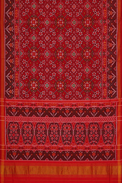 Image of Patan Patola Red Saree