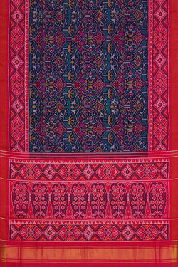 Image of Patan Patola Blue Saree