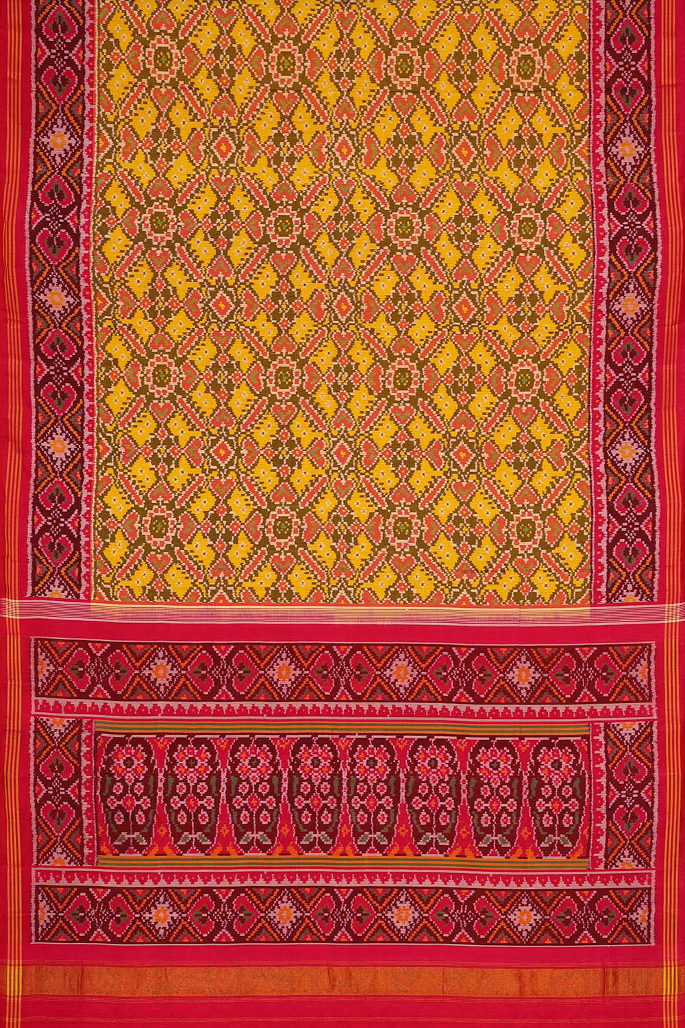 Patan Patola Yellow Saree