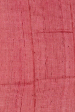 Image of Printed Tussar Wine Saree