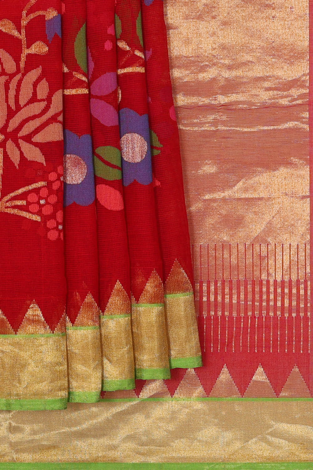 Image of Ponduru Red Saree