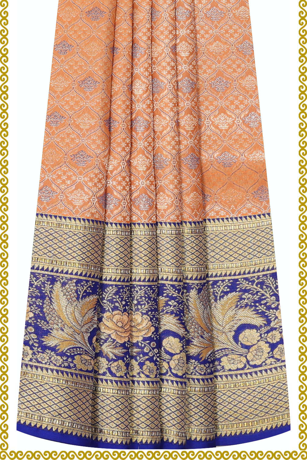 Image of Kanchipattu Pavada Unstitched Set