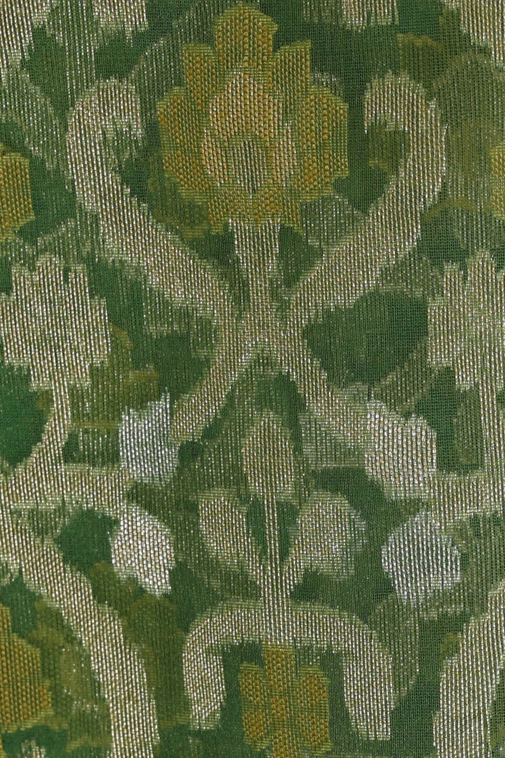 Image of Banarasi Kora Emerald Green Saree