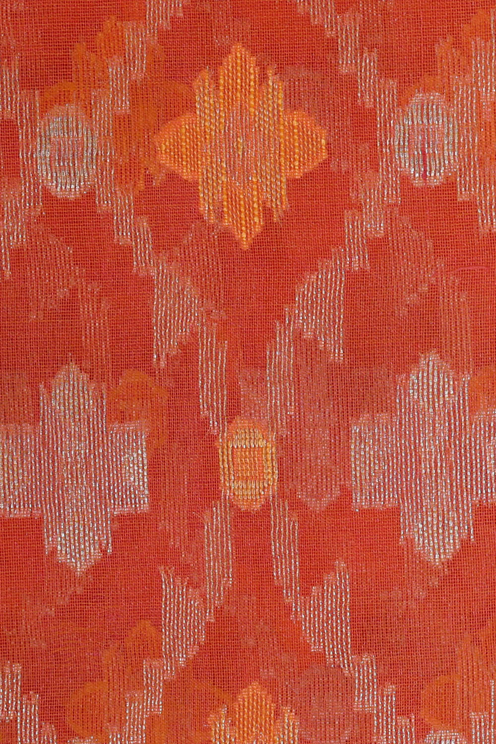 Image of Banarasi Kora Orange Saree