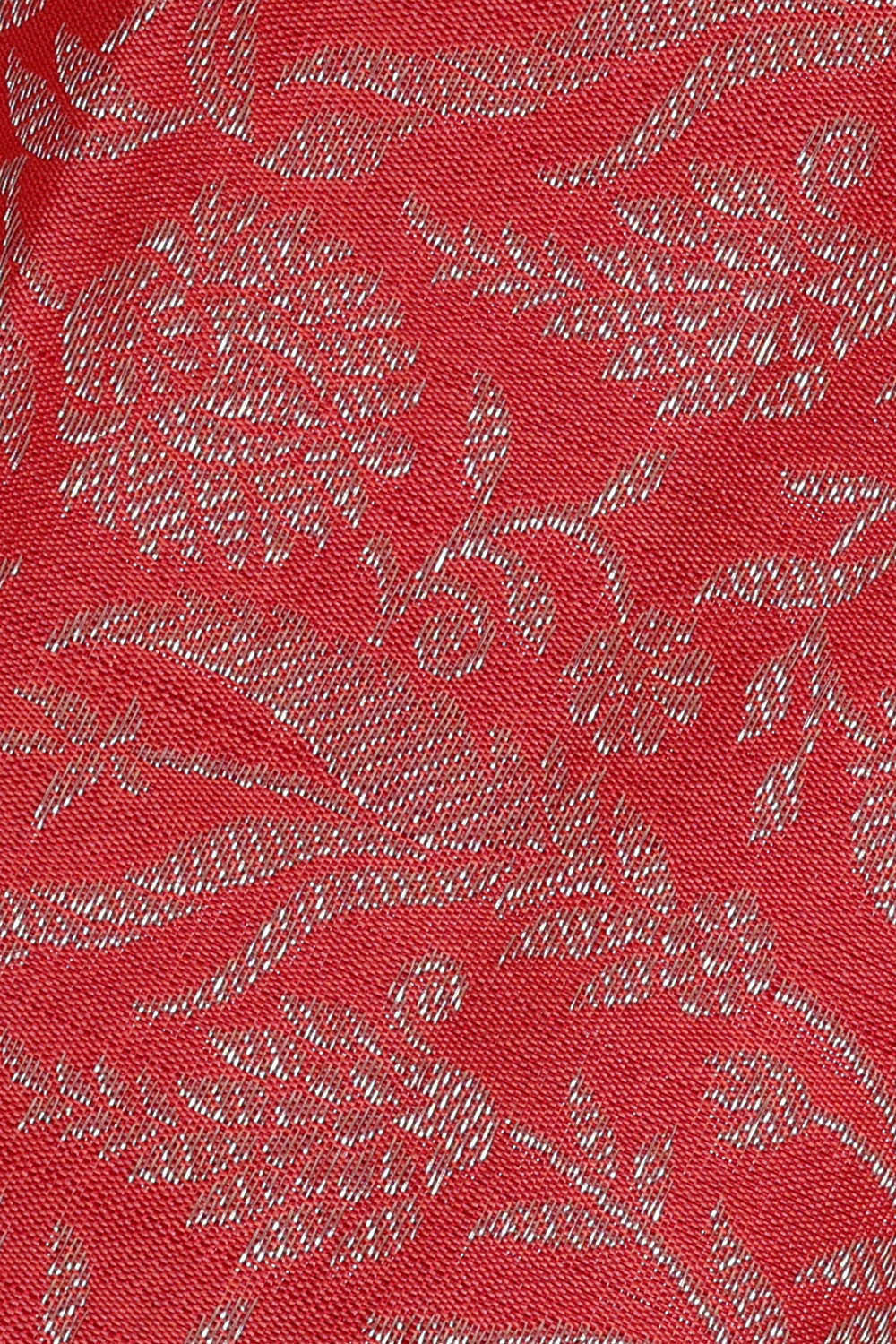 Kanchipattu Peach Pink Brocade Saree