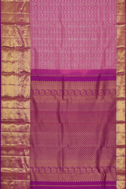 Image of Kanchipattu Lavender Pink Brocade Saree