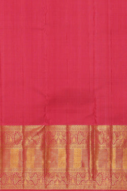 Image of Kanchipattu Parrot Green Brocade Saree