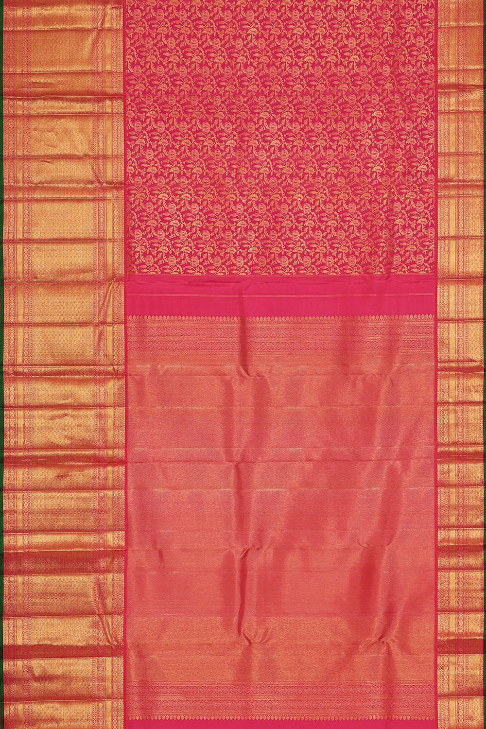Kanchipattu Pink Brocade Saree