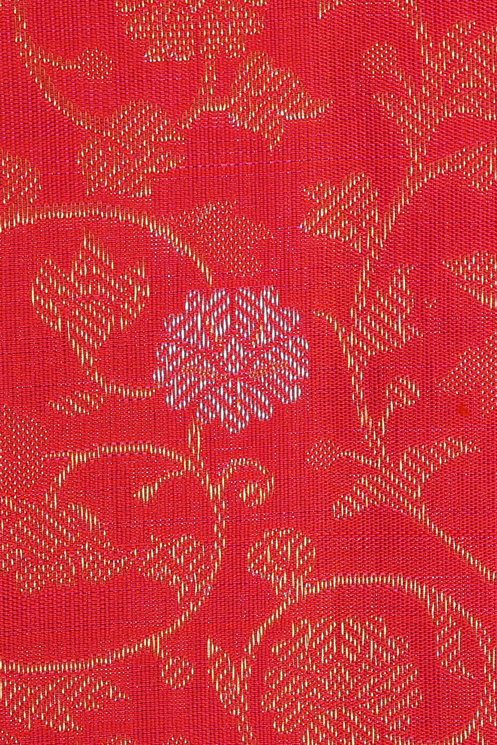 Image of Kanchipattu Red Brocade Saree