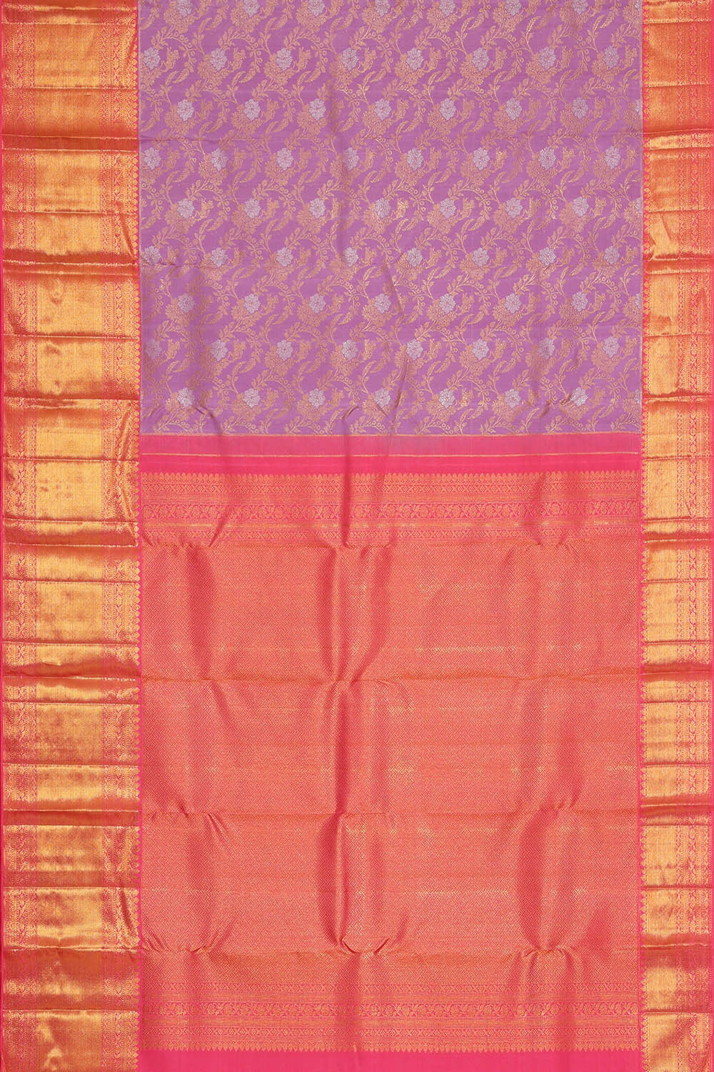 Image of Kanchipattu Lavender Brocade Saree