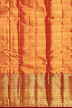 Image of Kanchipattu Sea Blue Tissue Brocade Saree