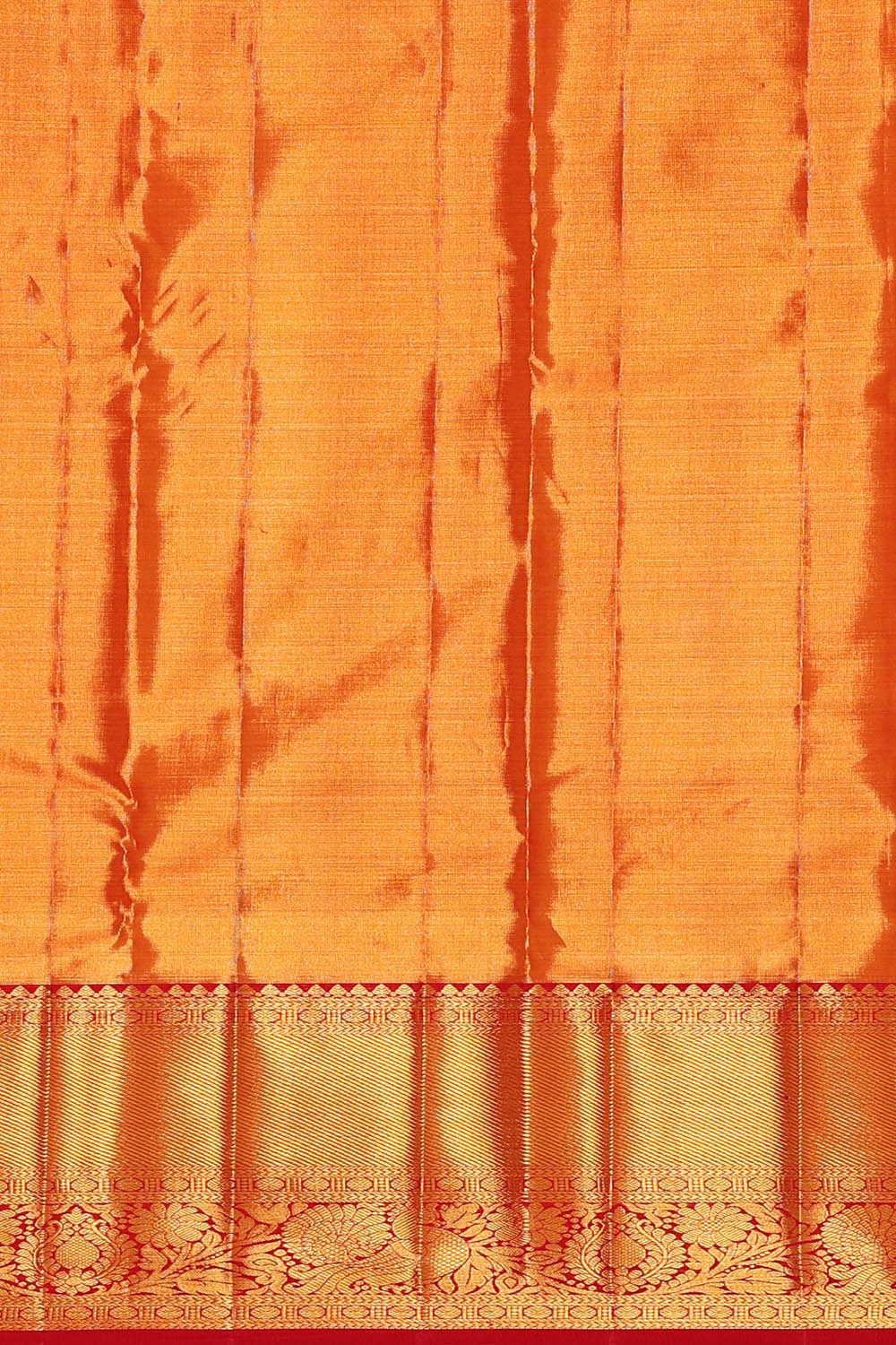Image of Kanchipattu Golden Yellow Tissue Brocade Saree