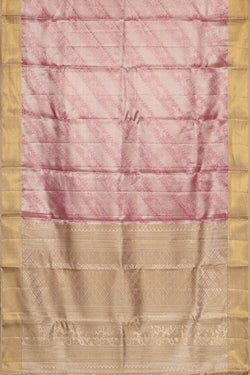 Image of Kanchipattu Onion Pink Tissue Brocade Saree