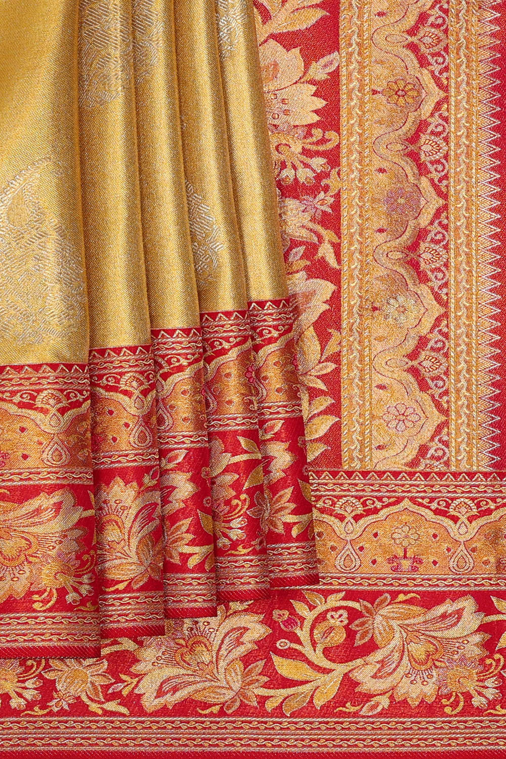 Kanchipattu Gold Brocade Saree