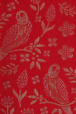 Image of Kanchipattu Red Brocade Saree