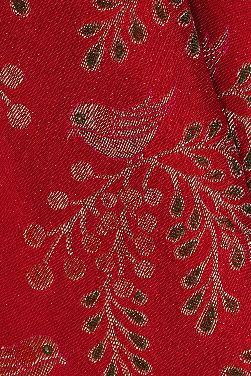 Image of Kanchipattu Red Brocade Saree