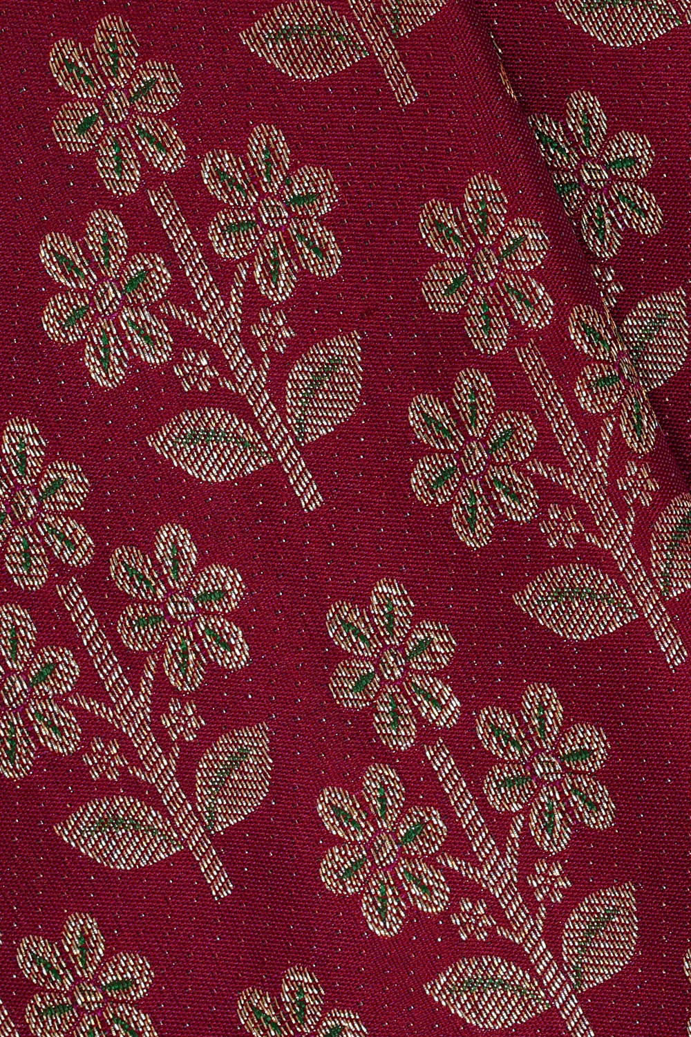 Kanchipattu Wine Red Brocade Saree