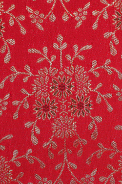 Image of Kanchipattu Red Brocade Saree
