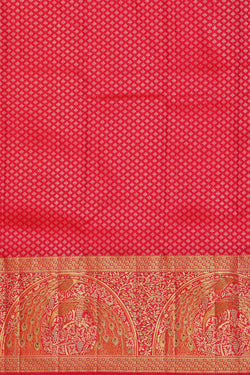 Image of Kanchipattu Red Brocade Saree