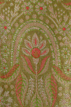 Image of Kanchipattu Green Tissue Brocade Saree