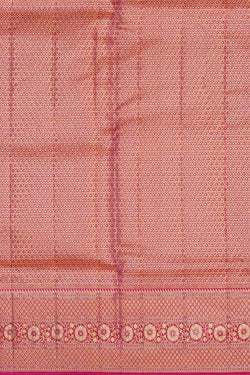 Image of Kanchipattu Rani Pink Brocade Saree