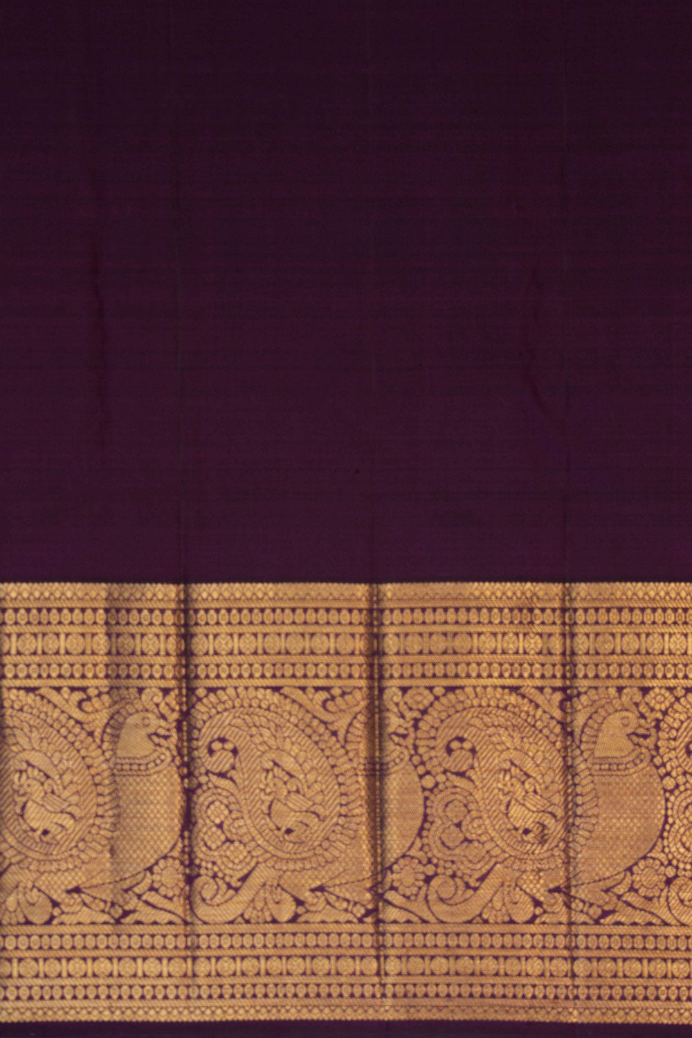 Image of Kanchipattu Brocade Violet Saree