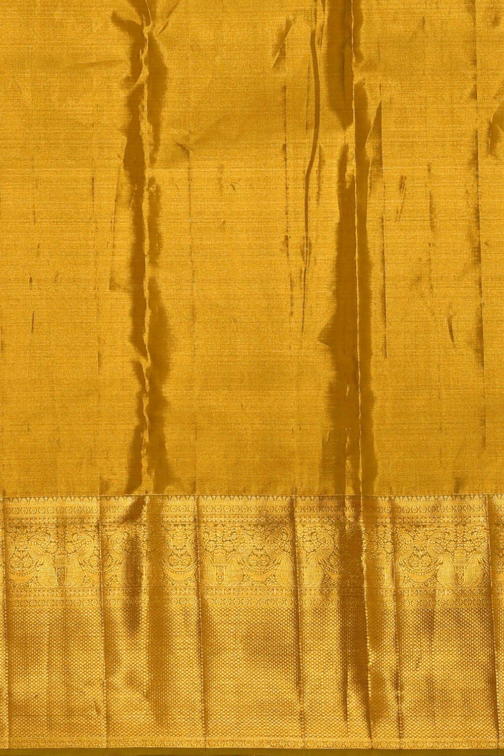 Image of Kanchipattu Mehndi Green Tissue Brocade Saree