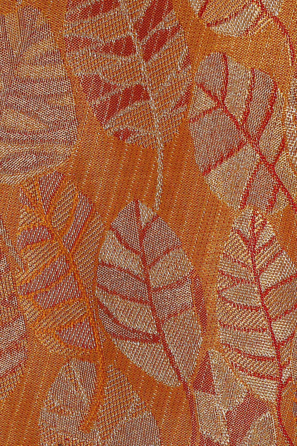 Image of Kanchipattu Golden Yellow Tissue Brocade Saree