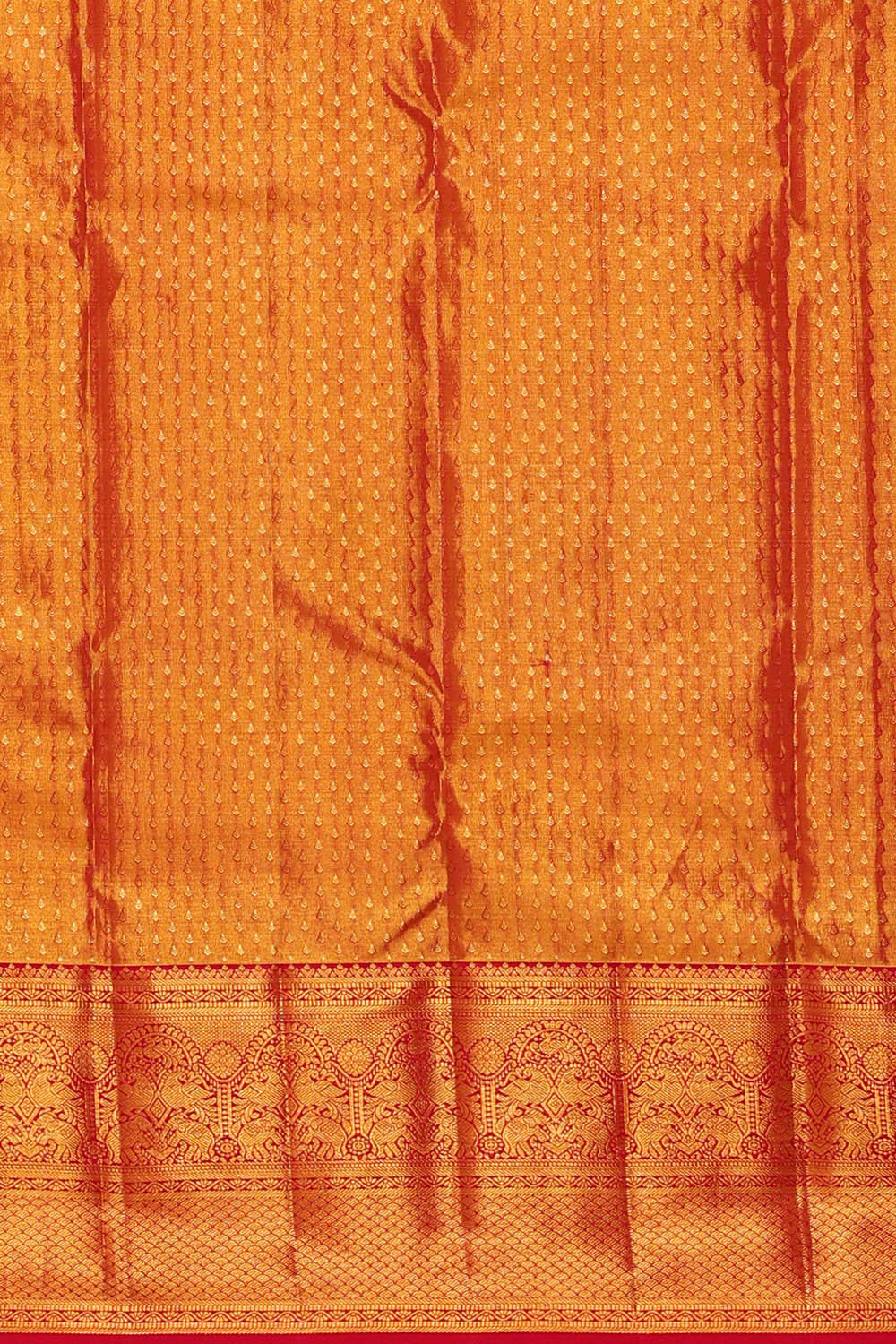 Kanchipattu Mustard Yellow Tissue Brocade Saree