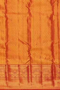 Image of Kanchipattu Mustard Yellow Tissue Brocade Saree
