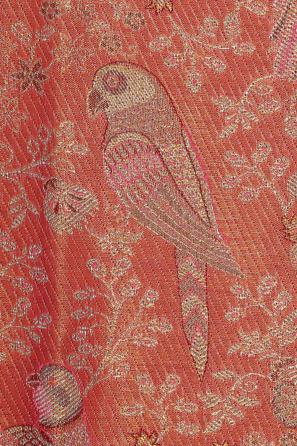 Kanchipattu Pink Tissue Brocade Saree