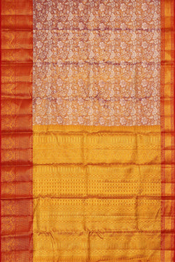 Image of Kanchipattu Purple Tissue Brocade Saree